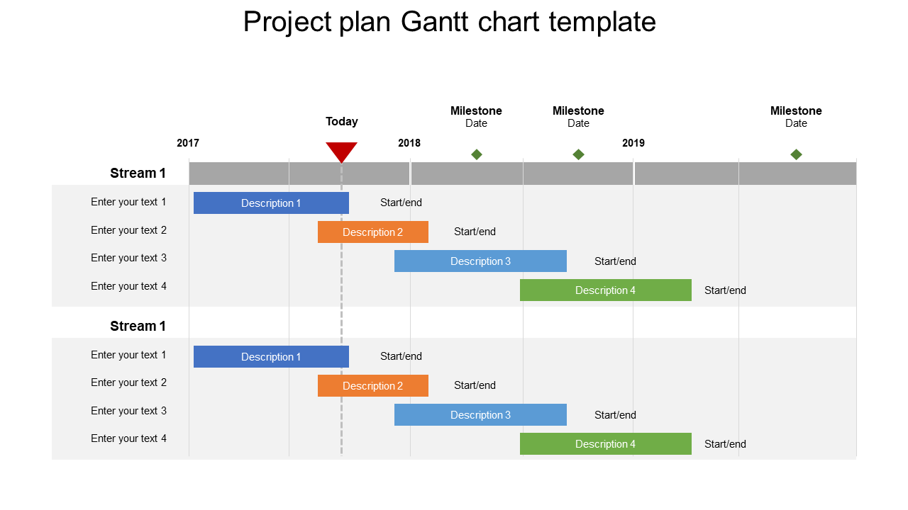 Free - Project Plan Gantt Chart PPT Template & Google Slides